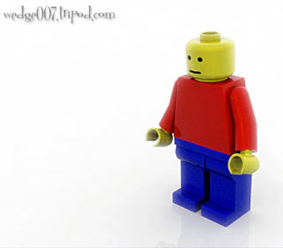 Lego guy, with global illumination